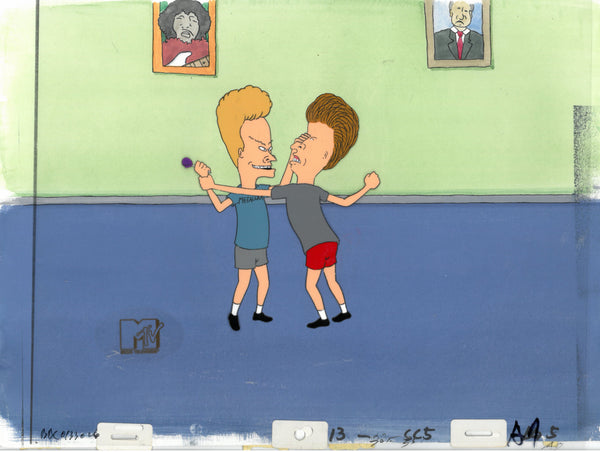 Beavis & Butt-Head 1990's MTV Production Animation Cel Art Sucker Punch