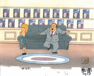 Beavis & Butt-Head 1990's MTV Production Animation Cel Art Gus Baker