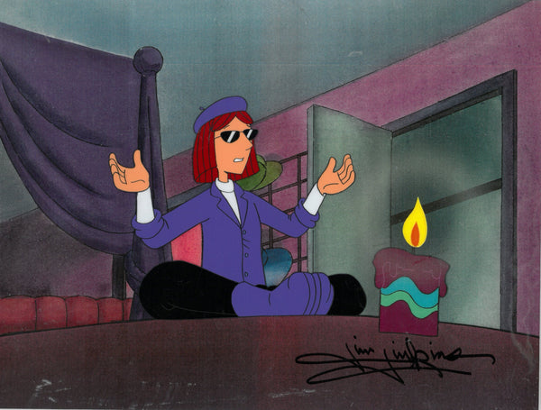 Disney's DOUG, 'Judy Funnie Candle' SIGNED Animation Cel (Jim Jinkins Private Collection)