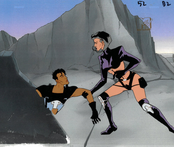 Aeon Flux Original 1990's Production Cel MTV Liquid Television Rock