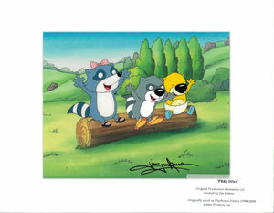 PB&J Otter SIGNED Animation Cel (Jim Jinkins Private Collection) - The Cricket Gallery