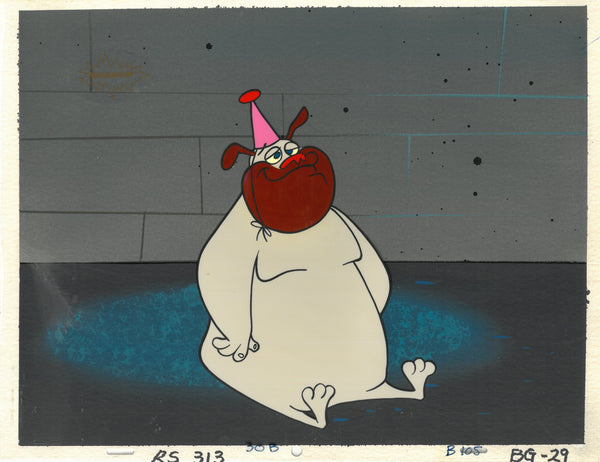 Ren & Stimpy Original 1990 Animation Art Production Cel Big House Blues Pilot Phil