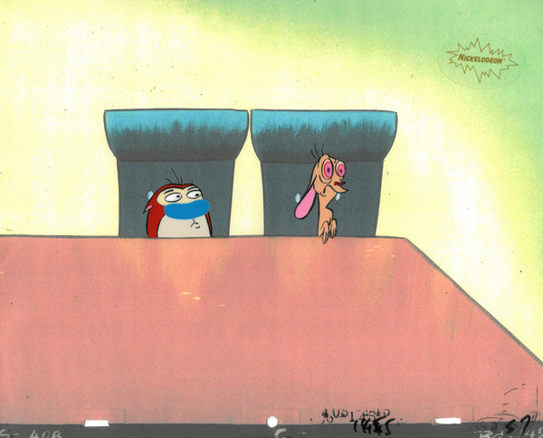 Ren & Stimpy Original 1990 Animation Art Production Cel Nickelodeon Dogs Life