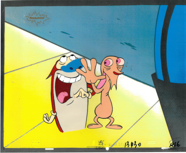 Ren & Stimpy Original 1990 Animation Art Production Cel Nickelodeon Dogs Life