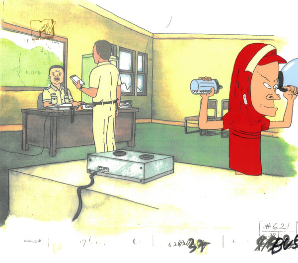 Beavis & Butt-Head 1990's MTV Production Animation Cel Cornholio