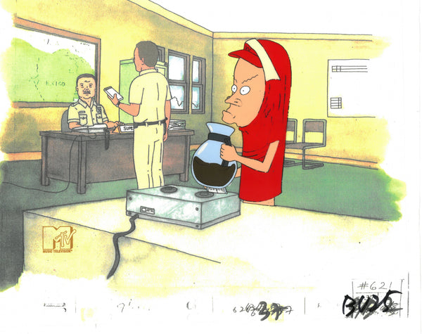 Beavis & Butt-Head 1990's MTV Production Animation Cel Piercing