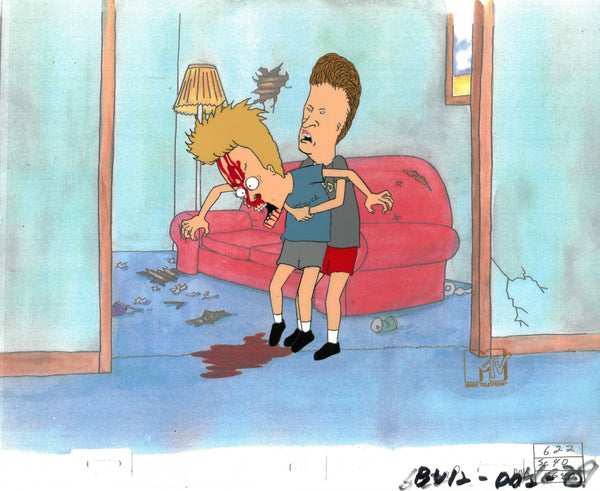 Beavis & Butt-Head 90s MTV Production Animation Cel Heimlich MTV