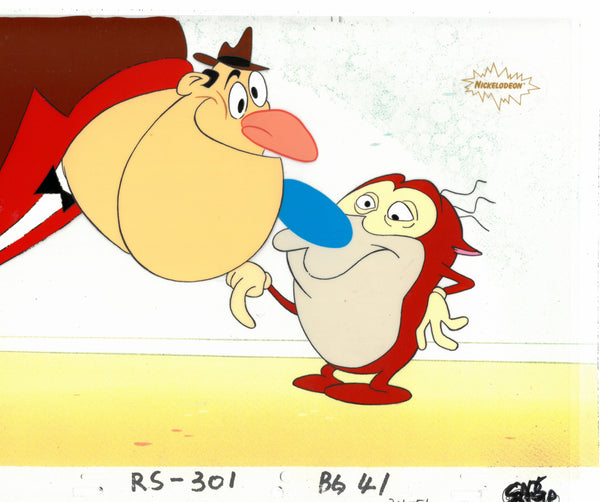 Ren & Stimpy Original 1990 Animation Art Production Cel Nickelodeon Salve