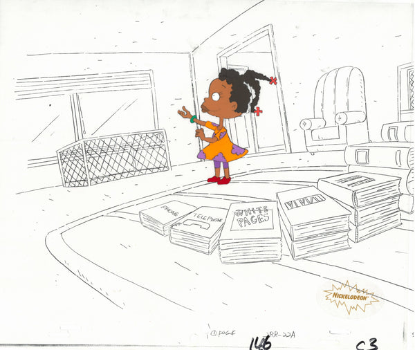 Rugrats Original 1990's Production Cel Animation Art Susie Lineart
