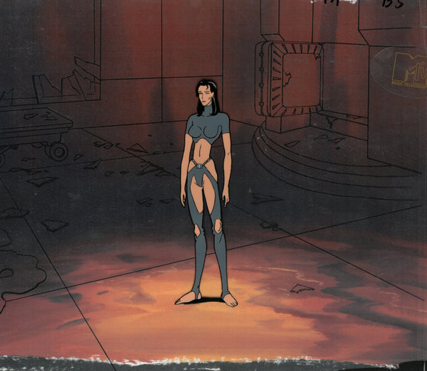 Aeon Flux Original 1990's Production Cel MTV Liquid Television Full Figure