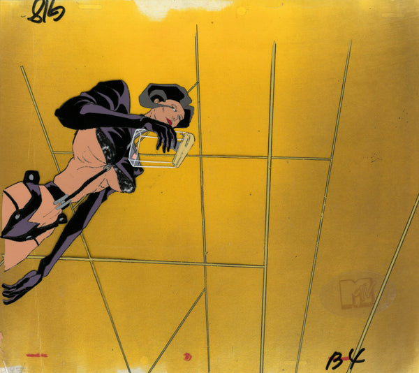 Aeon Flux Original 1990's Production Cel MTV Liquid Television Box