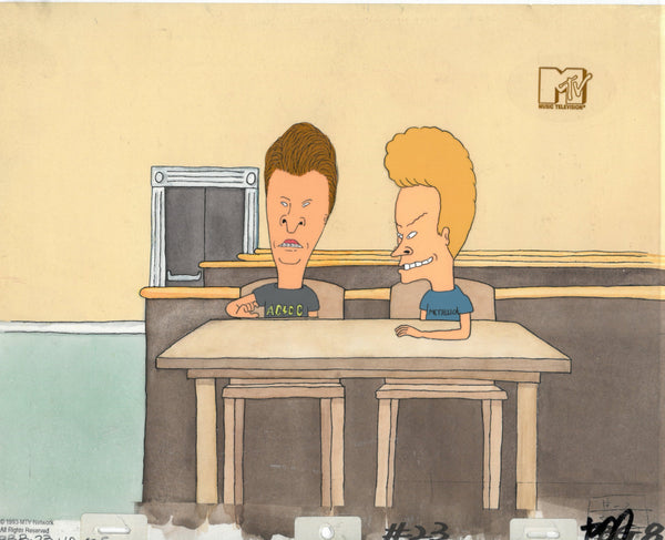 Beavis & Butt-Head 1990's MTV Production Animation Cel Court