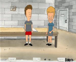 Beavis & Butt-Head 1990's MTV Production Animation Cel Art Jail