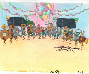 Nickelodeon's DOUG, 'Doug Can't Dance PILOT' SIGNED Animation Cel (Jim Jinkins Private Collection)