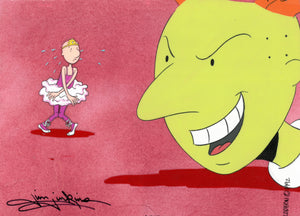 Nickelodeon's DOUG, 'Doug Wears Tights' SIGNED Animation Cel (Jim Jinkins Private Collection) - The Cricket Gallery