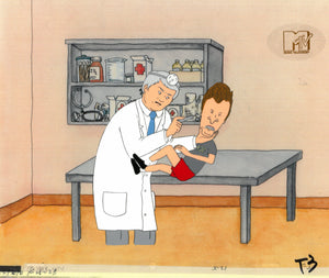 Beavis & Butt-Head 1990's MTV Production Animation Cel Art Dentist