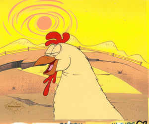 Ren & Stimpy 1990 Production Animation Cel Nickelodeon Chicken Littlest Giant