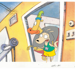 Rocko's Modern Life Original 1990's Nickelodeon Production Cel Heffer Gym