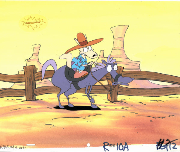 Rocko's Modern Life Original 1990's Nickelodeon Production Cel Pony - The Cricket Gallery