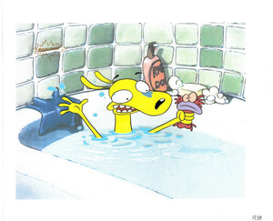Rocko's Modern Life Original 1990's Nickelodeon Production Cel Bath Toy Pilot