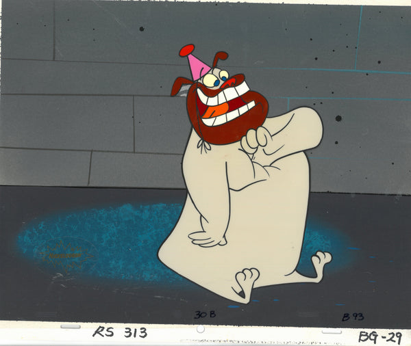 Ren & Stimpy 1990 Production Animation Cel Nickelodeon Pilot Phil