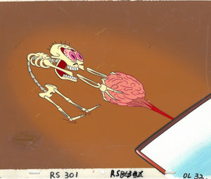 Ren & Stimpy Original 1990 Animation Art Production Cel Nickelodeon To Salve Or Not To Salve