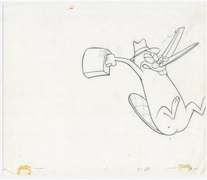 Ren & Stimpy Original 1990's Production Drawing Animation Art Platypus - The Cricket Gallery