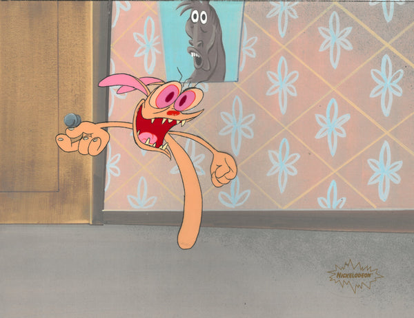 Ren & Stimpy 1990 Production Animation Cel Nickelodeon Episode 2 Nurse Stimpy