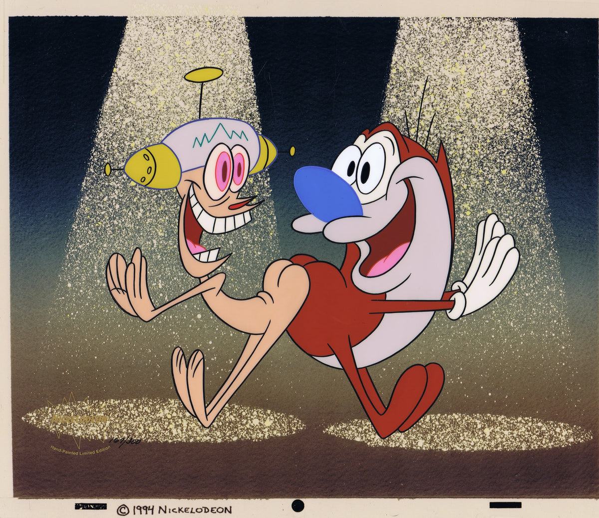 Ren and <b>Stimpy</b> Happy Happy Joy Joy Limited Edition Artists Proof - The Cric...