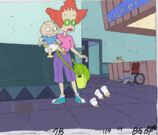 Rugrats Original 1990's Production Cel Animation Art Tommy Didi - The Cricket Gallery
