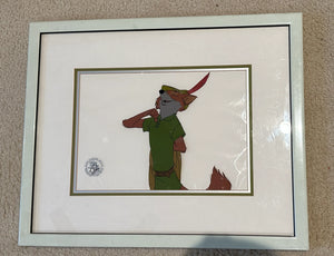 Robin Hood Original Hand Painted Production Cel (Walt Disney, 1973) Studio Seal - The Cricket Gallery