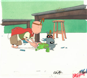 Doug Funnie Original 1990's Production Cel Nickelodeon Animation Art quailman - The Cricket Gallery