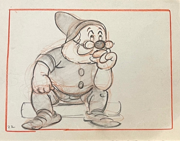 Snow White and the Seven Dwarfs Doc Storyboard Cel Animation Drawing (Walt Disney 1937) - The Cricket Gallery