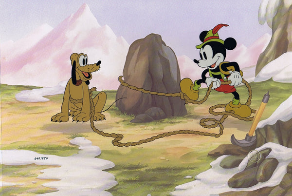 Mickey Mouse Pluto Mouse 60th Anniversary Limited Edition Cel  Walt Disney - The Cricket Gallery