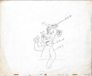 Huckleberry Hound ANIMATION PRODUCTION DRAWING - The Cricket Gallery