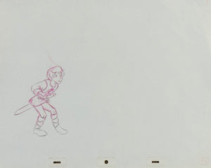 THE BLACK CAULDRON Taran Walt Disney 1985 Original Production Drawing - The Cricket Gallery