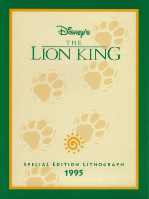 LION KING Limited Edition Lithograph Walt Disney Animation Art Simb, Timon & Pumba - The Cricket Gallery