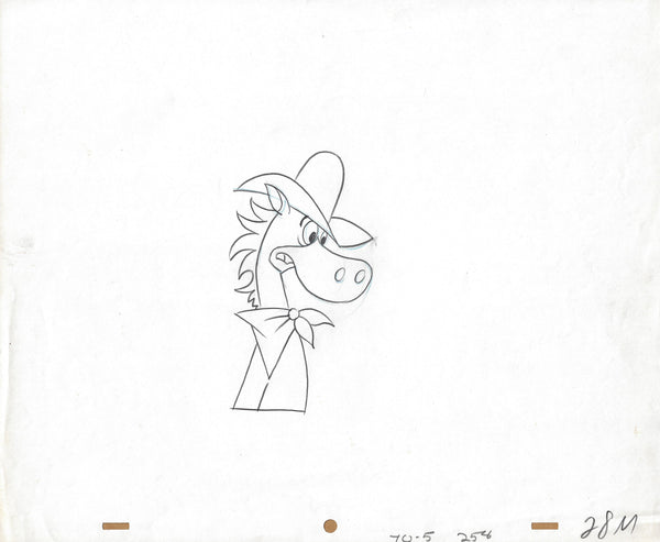 Quick Draw McGraw Original ANIMATION PRODUCTION DRAWING - The Cricket Gallery