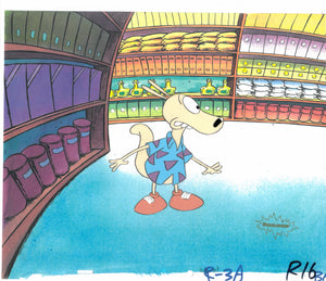 Rocko's Modern Life Original 1990's Nickelodeon Production Cel Aisles - The Cricket Gallery