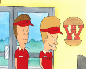 Beavis & Butt-Head 1990's MTV Production Animation Cel Burger World - The Cricket Gallery