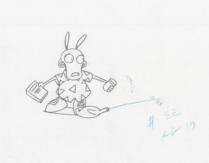 Rocko's Modern Life Original 1990's Production Drawing Animation Art Grocery - The Cricket Gallery