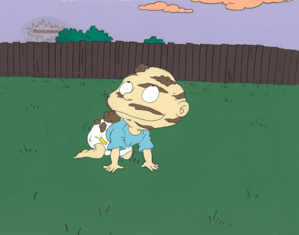Rugrats Original 1990's Production Cel Animation Art Tommy Mud - The Cricket Gallery