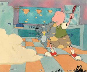 Doug Funnie Original 1990's Production Cel Nickelodeon Animation Kitchen Porkchop - The Cricket Gallery