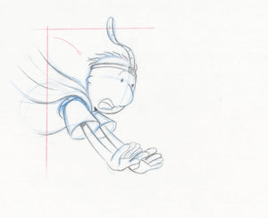 Doug Funnie Original 1990's Production Cel Drawing Animation Art Quailman - The Cricket Gallery