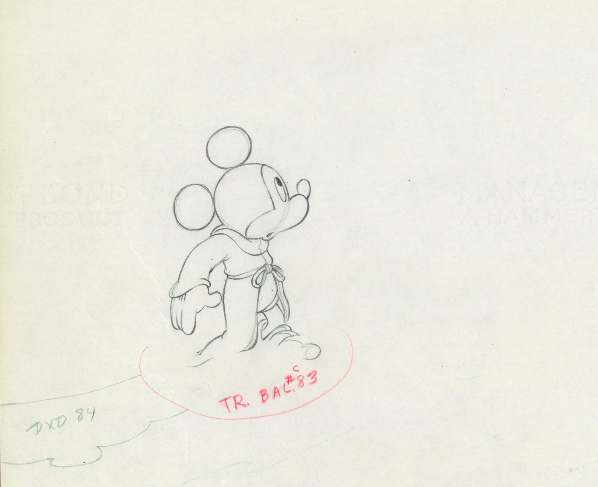Walt Disney Drawing Mickey Mouse
