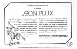AEON FLUX ORIGINAL 1990’S PRODUCTION CEL MTV LIQUID TELEVISION - W/ MAN - The Cricket Gallery