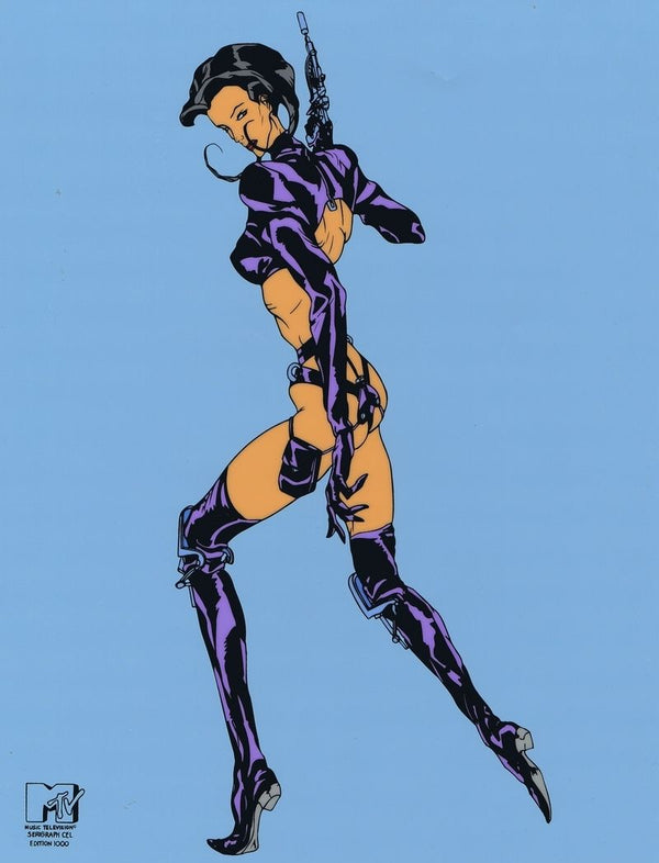 AEON FLUX Limited Edition Silkscreen Animation Art Cel MTV Sericel - The Cricket Gallery