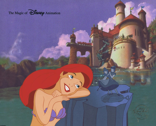 Little Mermaid Ariel The Magic of Disney Animation Limited Edition Cel - The Cricket Gallery
