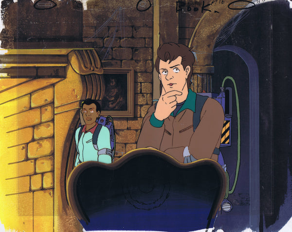 The Real Ghostbusters 1980's Original Production Cel & Master Background & Overlay - The Cricket Gallery