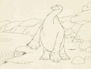 Gertie the Dinosaur Hand Drawn Animation Drawing (Winsor McCay, 1914) History Making Art - The Cricket Gallery